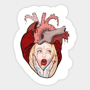 Heart attack! Sticker